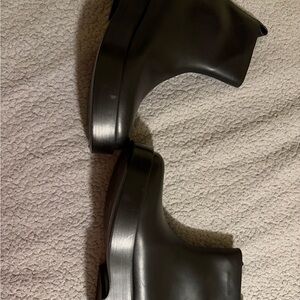 Bottega Veneta Black 
Torino Leather Moto Ankle Booties
Size 42